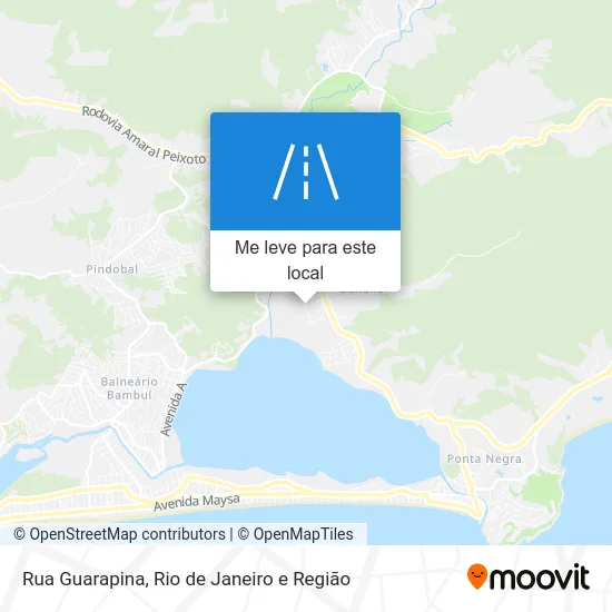Rua Guarapina mapa