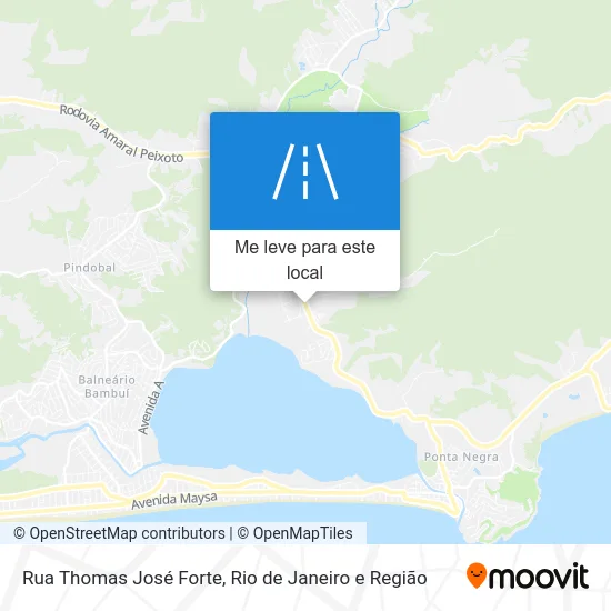 Rua Thomas José Forte mapa