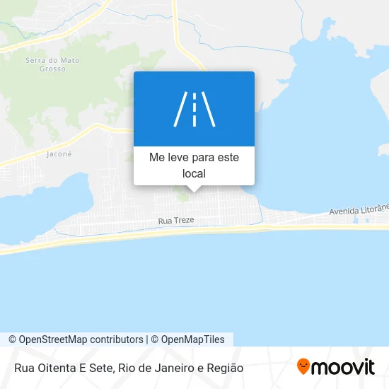 Rua Oitenta E Sete mapa