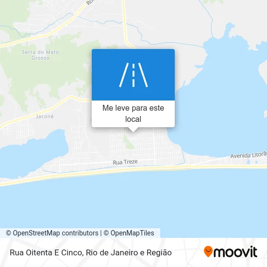 Rua Oitenta E Cinco mapa