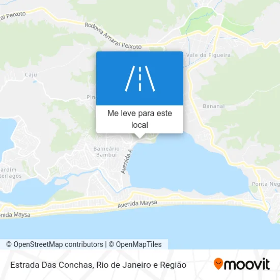Estrada Das Conchas mapa