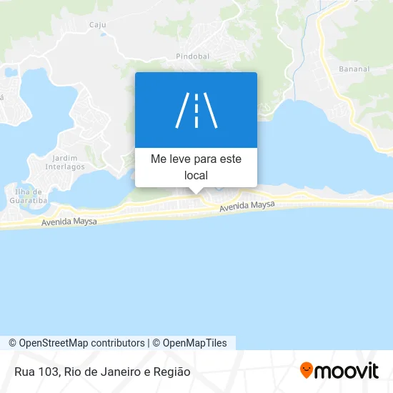 Rua 103 mapa