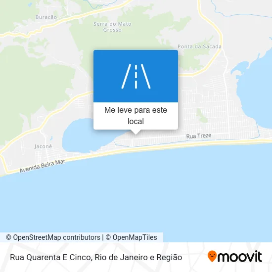 Rua Quarenta E Cinco mapa