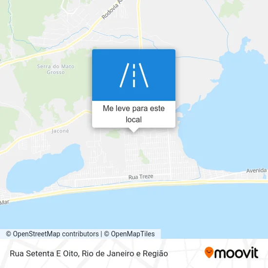 Rua Setenta E Oito mapa