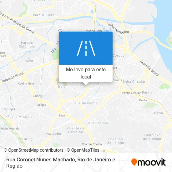 Rua Coronel Nunes Machado mapa