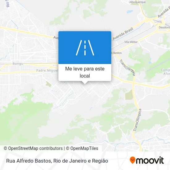 Rua Alfredo Bastos mapa