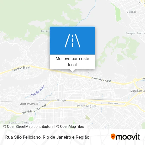 Rua São Feliciano mapa