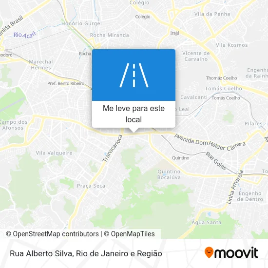 Rua Alberto Silva mapa