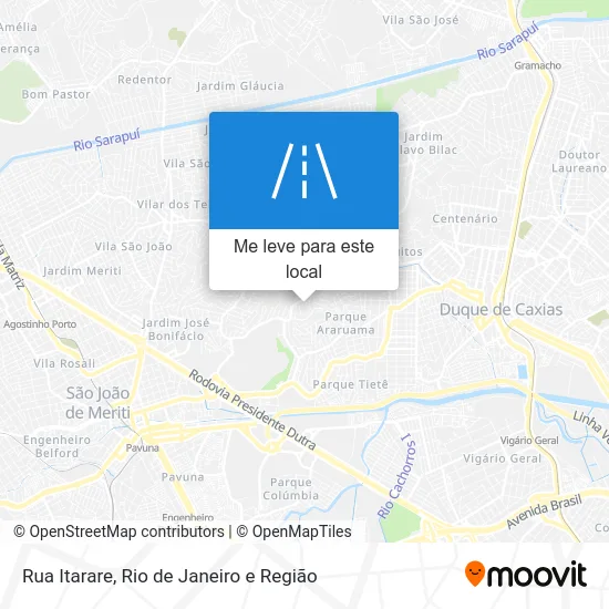 Rua Itarare mapa