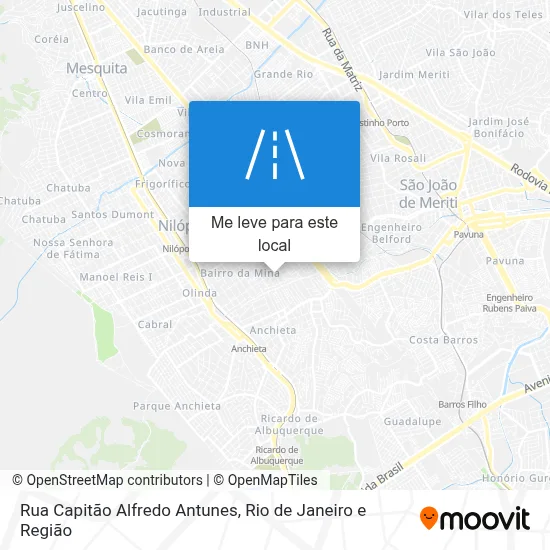 Rua Capitão Alfredo Antunes mapa