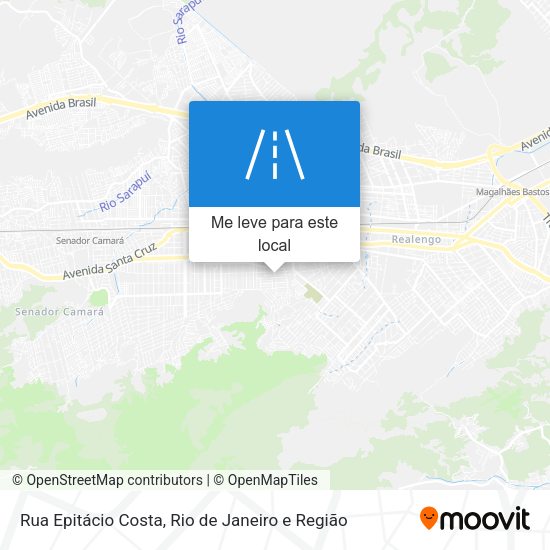 Rua Epitácio Costa mapa