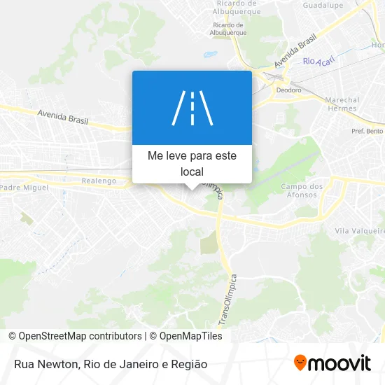 Rua Newton mapa