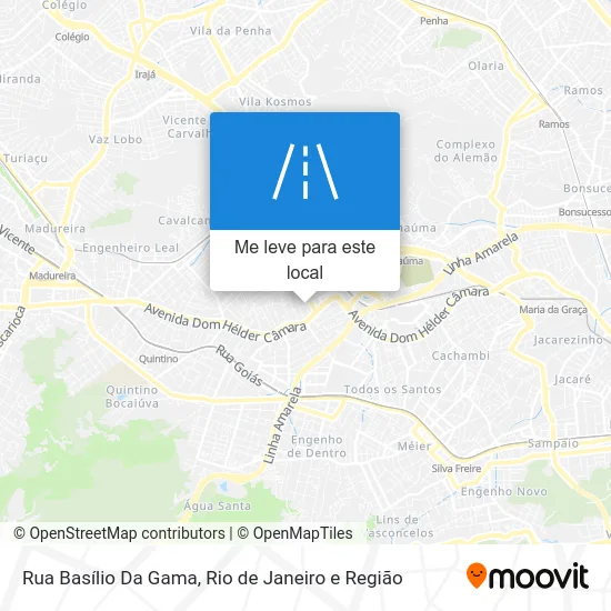 Rua Basílio Da Gama mapa