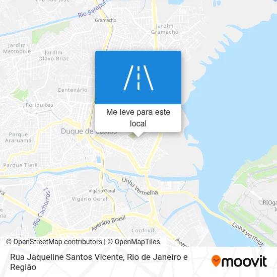 Rua Jaqueline Santos Vicente mapa