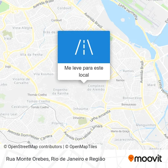 Rua Monte Orebes mapa