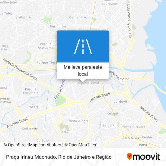 Praça Irineu Machado mapa