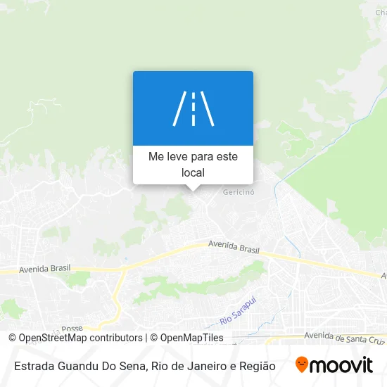 Estrada Guandu Do Sena mapa