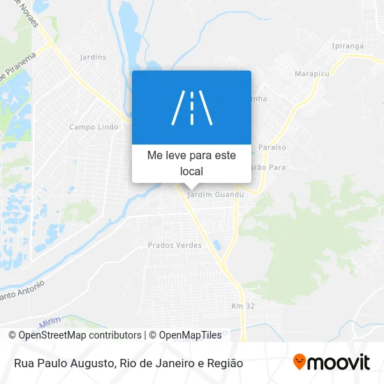 Rua Paulo Augusto mapa