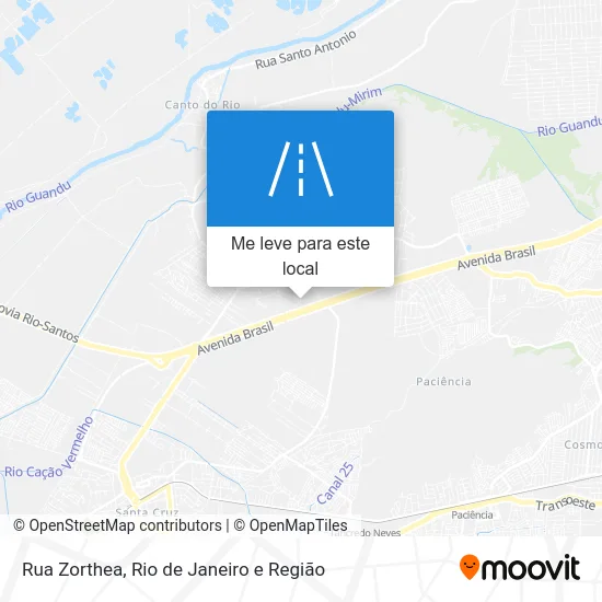 Rua Zorthea mapa