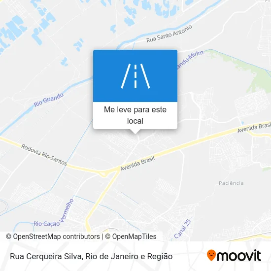 Rua Cerqueira Silva mapa