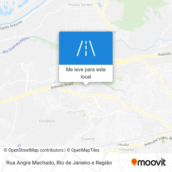 Rua Angra Machado mapa