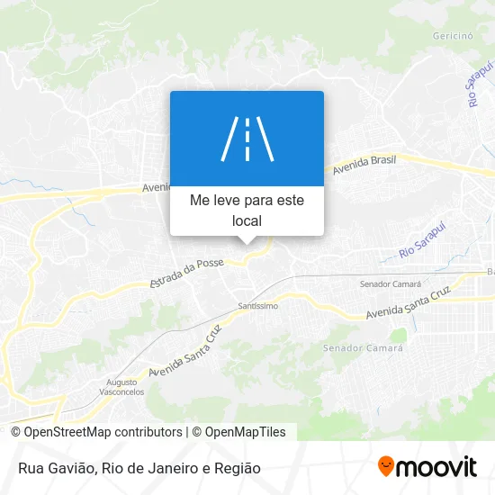 Rua Gavião mapa
