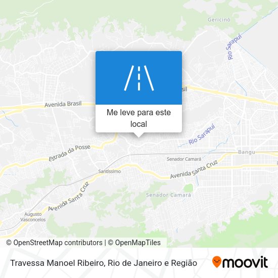 Travessa Manoel Ribeiro mapa