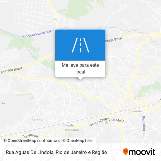 Rua Aguas De Lindoia mapa