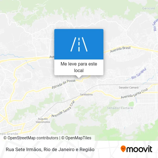 Rua Sete Irmãos mapa