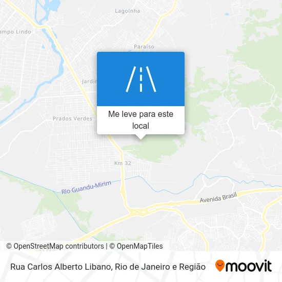 Rua Carlos Alberto Libano mapa
