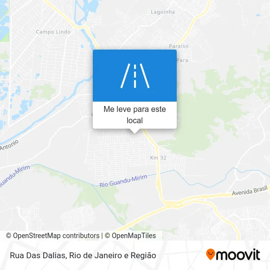 Rua Das Dalias mapa
