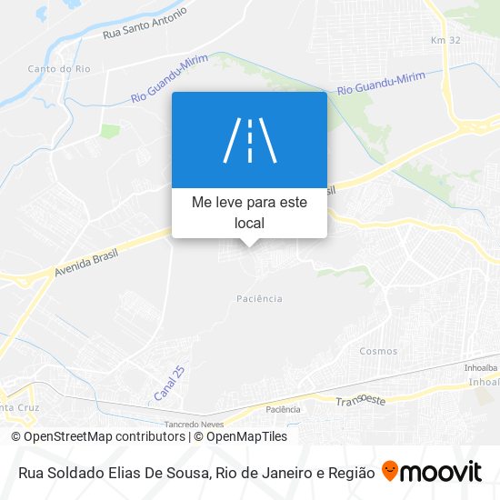 Rua Soldado Elias De Sousa mapa