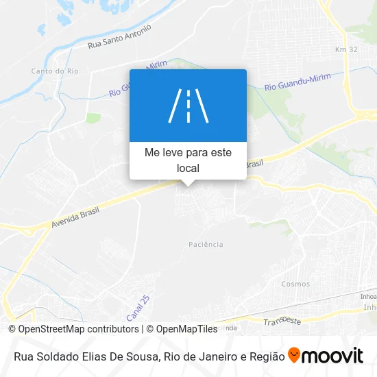 Rua Soldado Elias De Sousa mapa