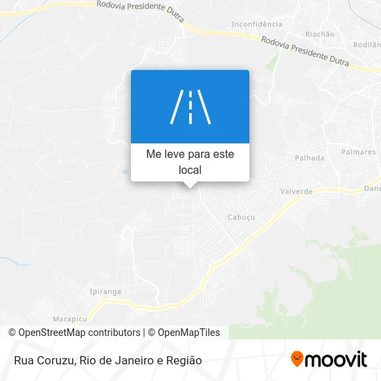 Rua Coruzu mapa
