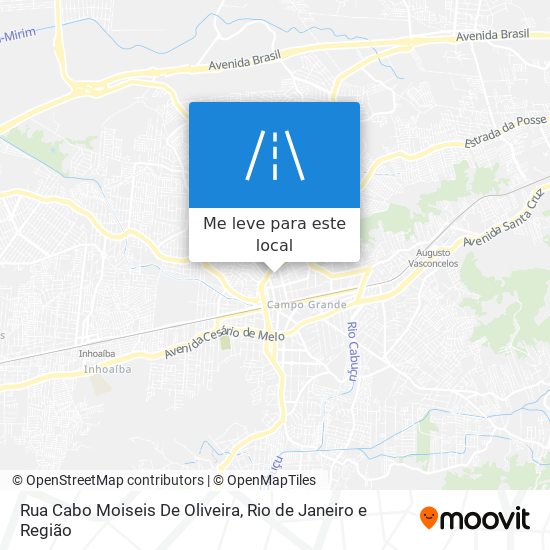 Rua Cabo Moiseis De Oliveira mapa