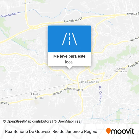 Rua Benone De Gouveia mapa