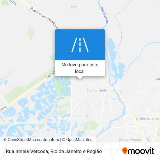 Rua Irineia Vercosa mapa