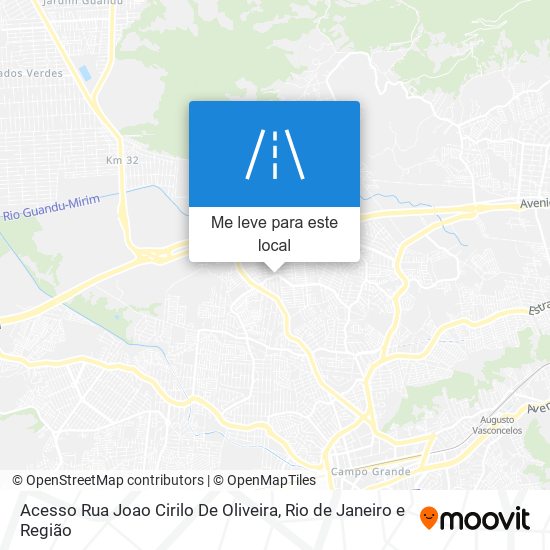 Acesso Rua Joao Cirilo De Oliveira mapa