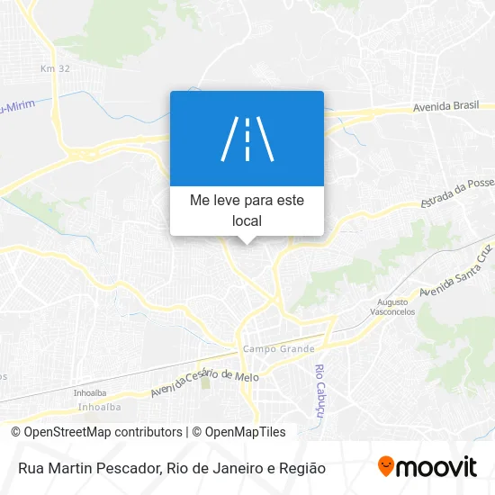 Rua Martin Pescador mapa