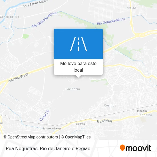 Rua Noguetras mapa