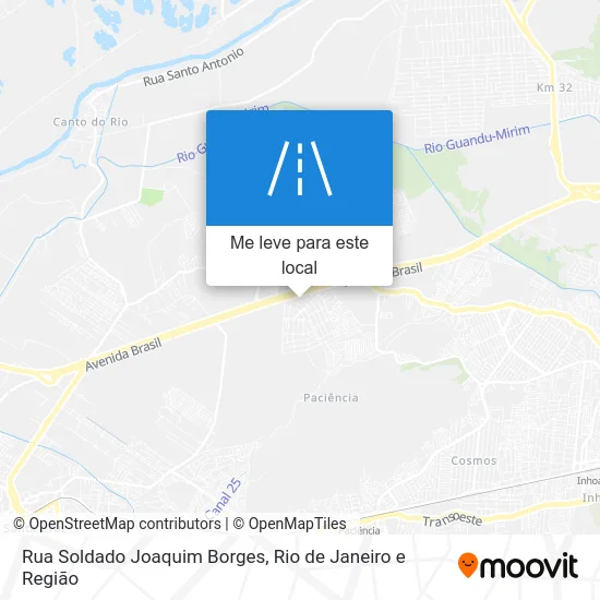 Rua Soldado Joaquim Borges mapa