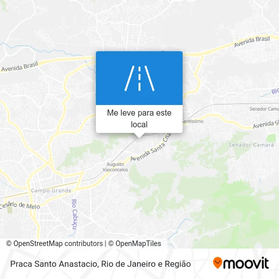 Praca Santo Anastacio mapa