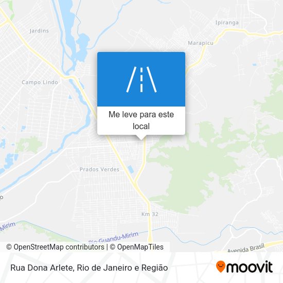 Rua Dona Arlete mapa