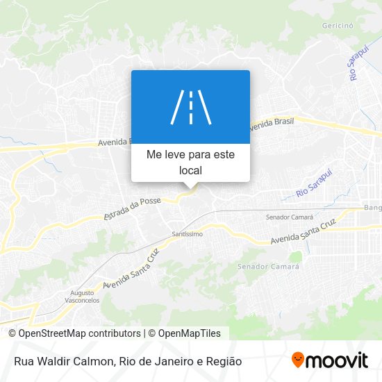 Rua Waldir Calmon mapa