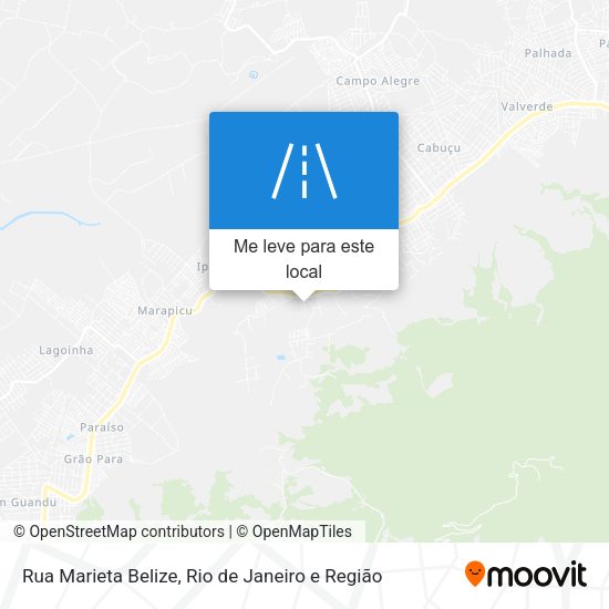 Rua Marieta Belize mapa