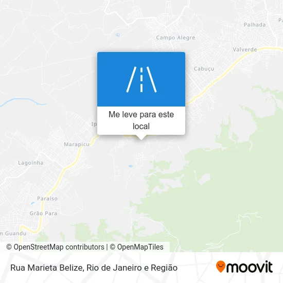 Rua Marieta Belize mapa