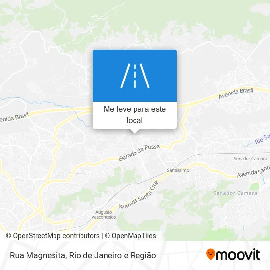 Rua Magnesita mapa