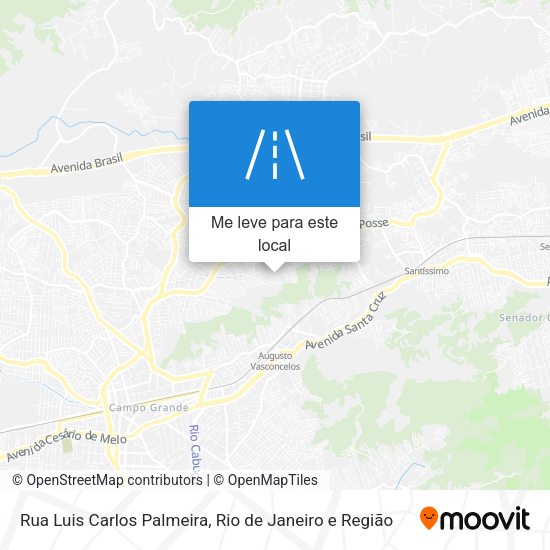 Rua Luis Carlos Palmeira mapa