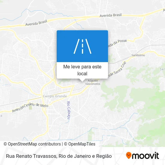Rua Renato Travassos mapa