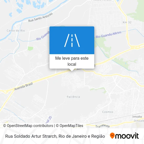 Rua Soldado Artur Strarch mapa